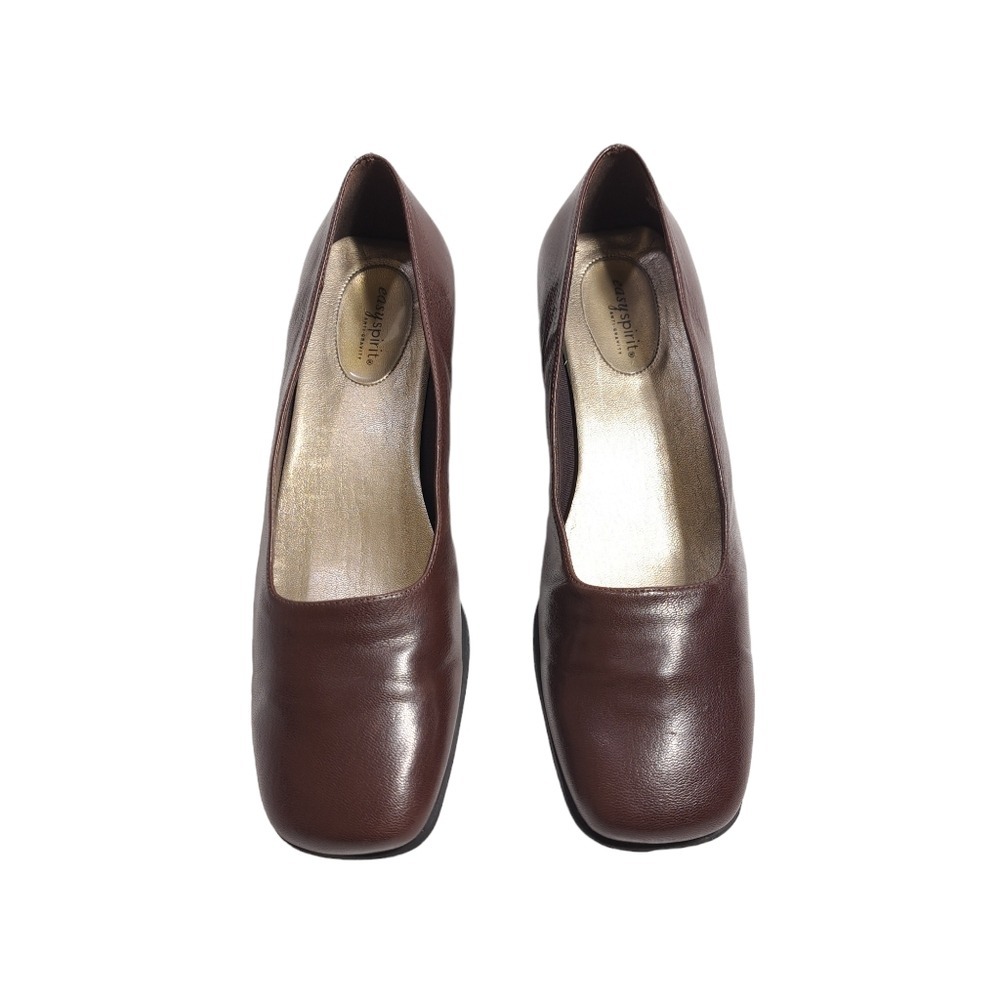 Easy‎ Spirit Anti-Gravity Women's Size 8 1/2 Brown Leather Drees Shoes Y2K 90s - Picture 7 of 15